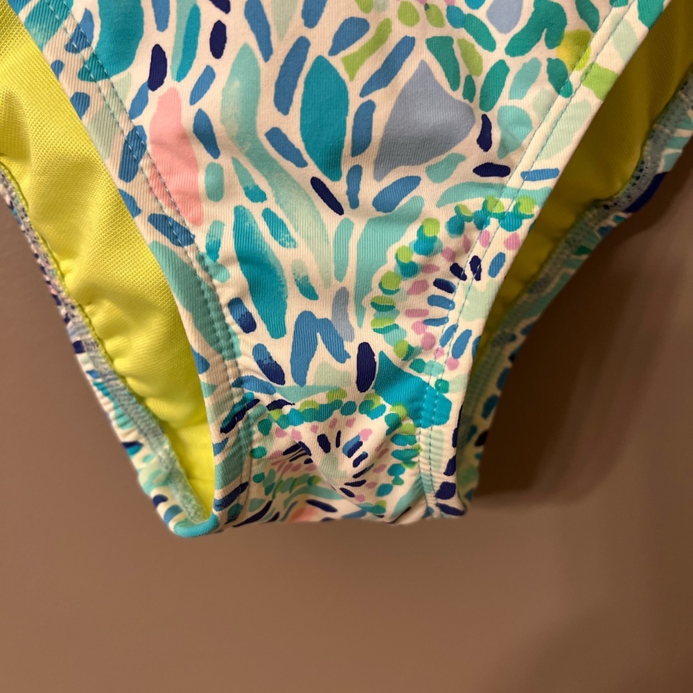 Lilly Pulitzer Palma One Piece Blue Ibiza Open Water Engineered Swimsuit - Picture 5 of 8
